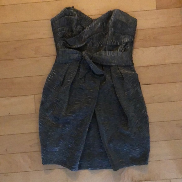 BCBGeneration silver cocktail dress - Picture 1 of 3